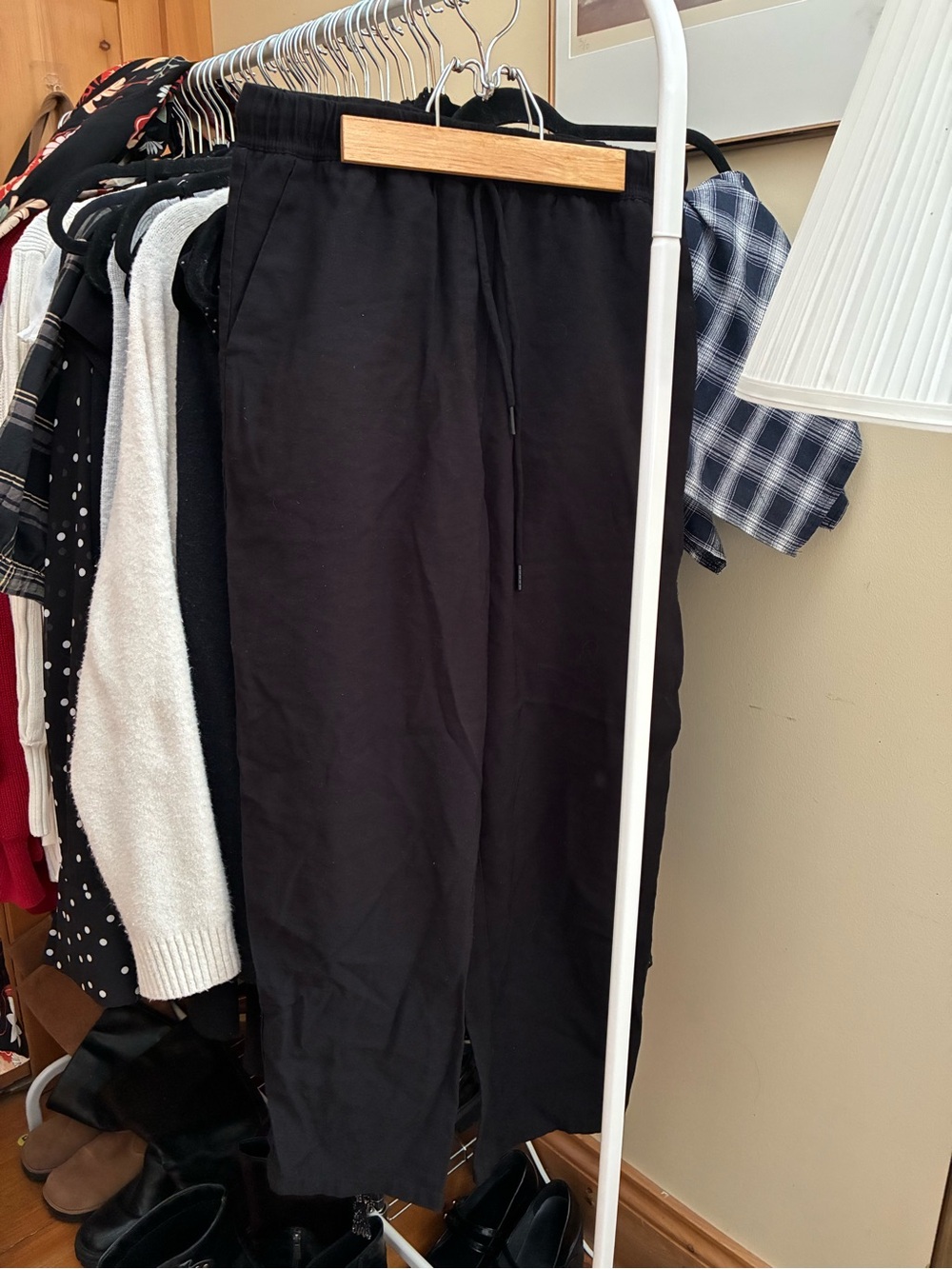 Classic Black Drawstring Pants